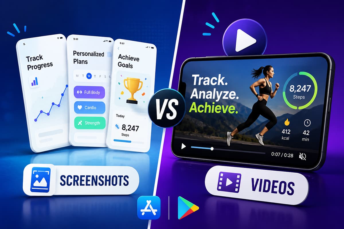 App Preview Videos vs Screenshots: When to Use Each (2026 Guide)