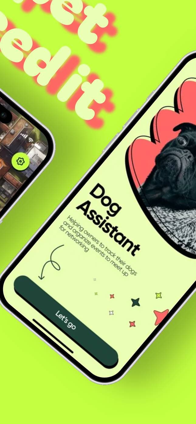Pets App - Bold Colors - Green - Neon screenshot 3