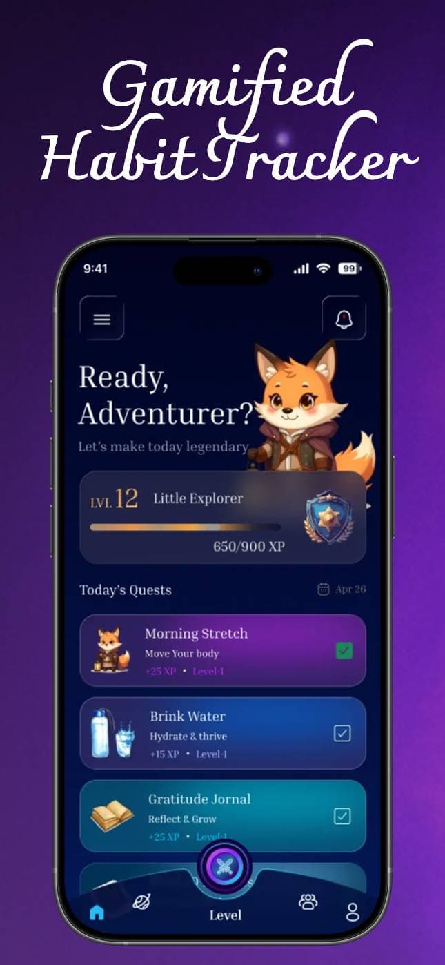 Gamified Habit Tracker screenshot 2